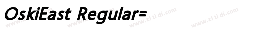 OskiEast Regular字体转换